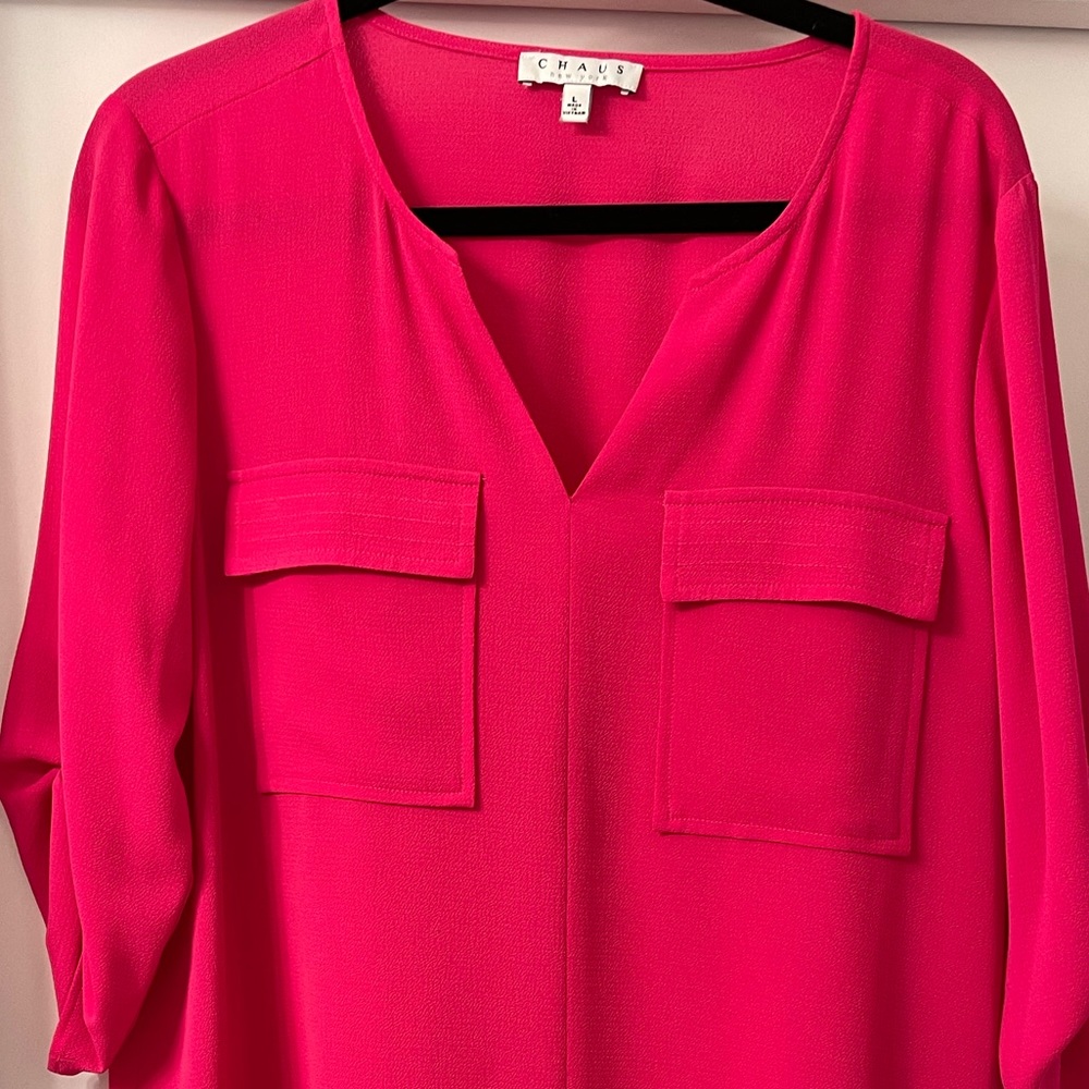 Vibrant fuchsia blouse